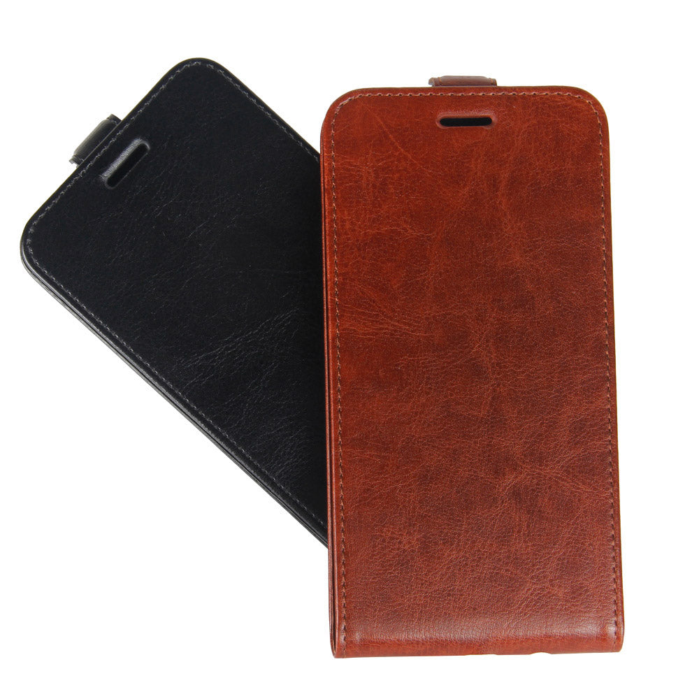 Crazy Horse Leather Vertical Flip Cover for Samsung Galaxy S20 FE 4G/FE 5G/S20 Lite/S20 FE 2022 - Brown