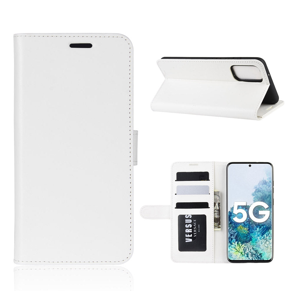 Crazy Horse Surface with Wallet Leather Cover for Samsung Galaxy S20 FE/S20 Fan Edition/S20 FE 5G/S20 Fan Edition 5G - White