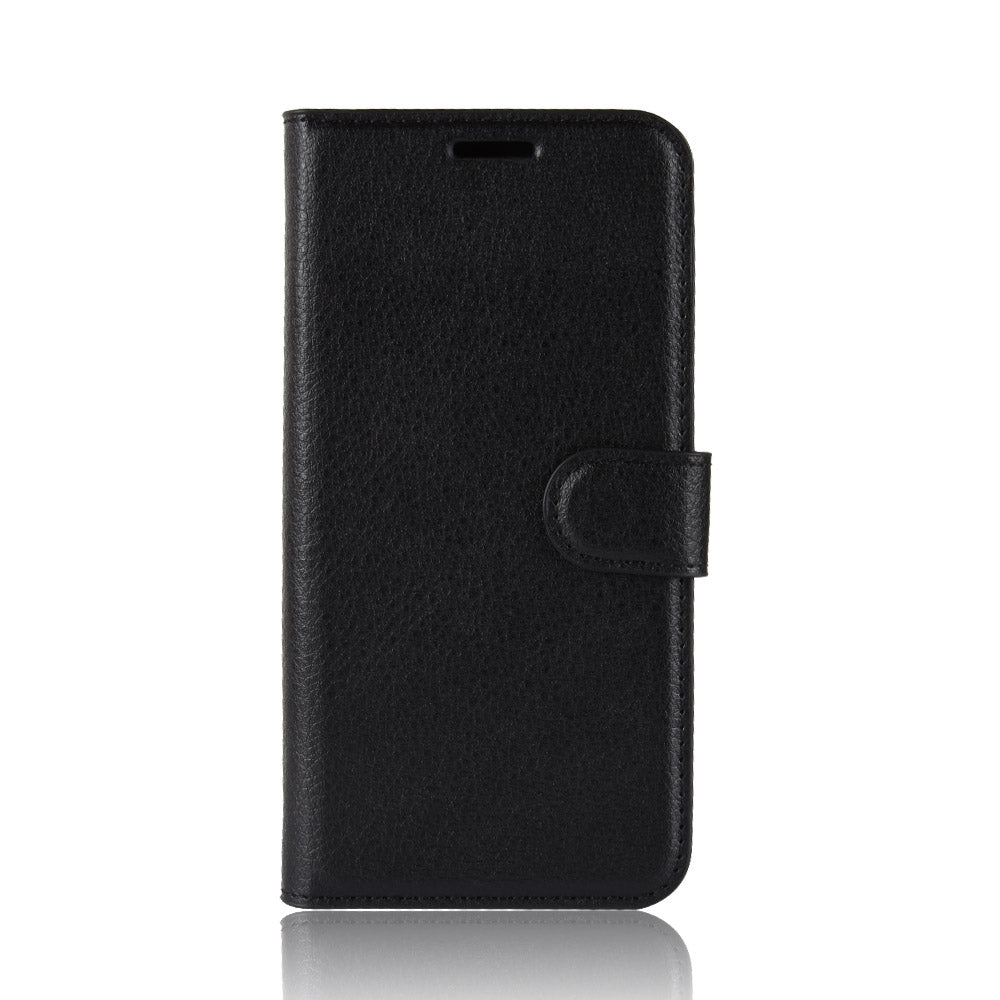 Magnetic Leather Litchi Skin Case for Samsung Galaxy S20 FE 4G/FE 5G/S20 Lite/S20 FE 2022 - Black