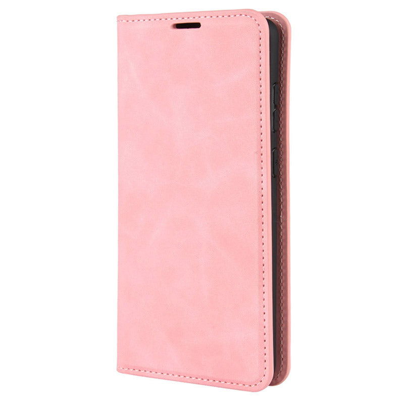 Silky Touch Leather Shell Case for Samsung Galaxy S20 FE 4G/FE 5G/S20 Lite/S20 FE 2022 - Pink