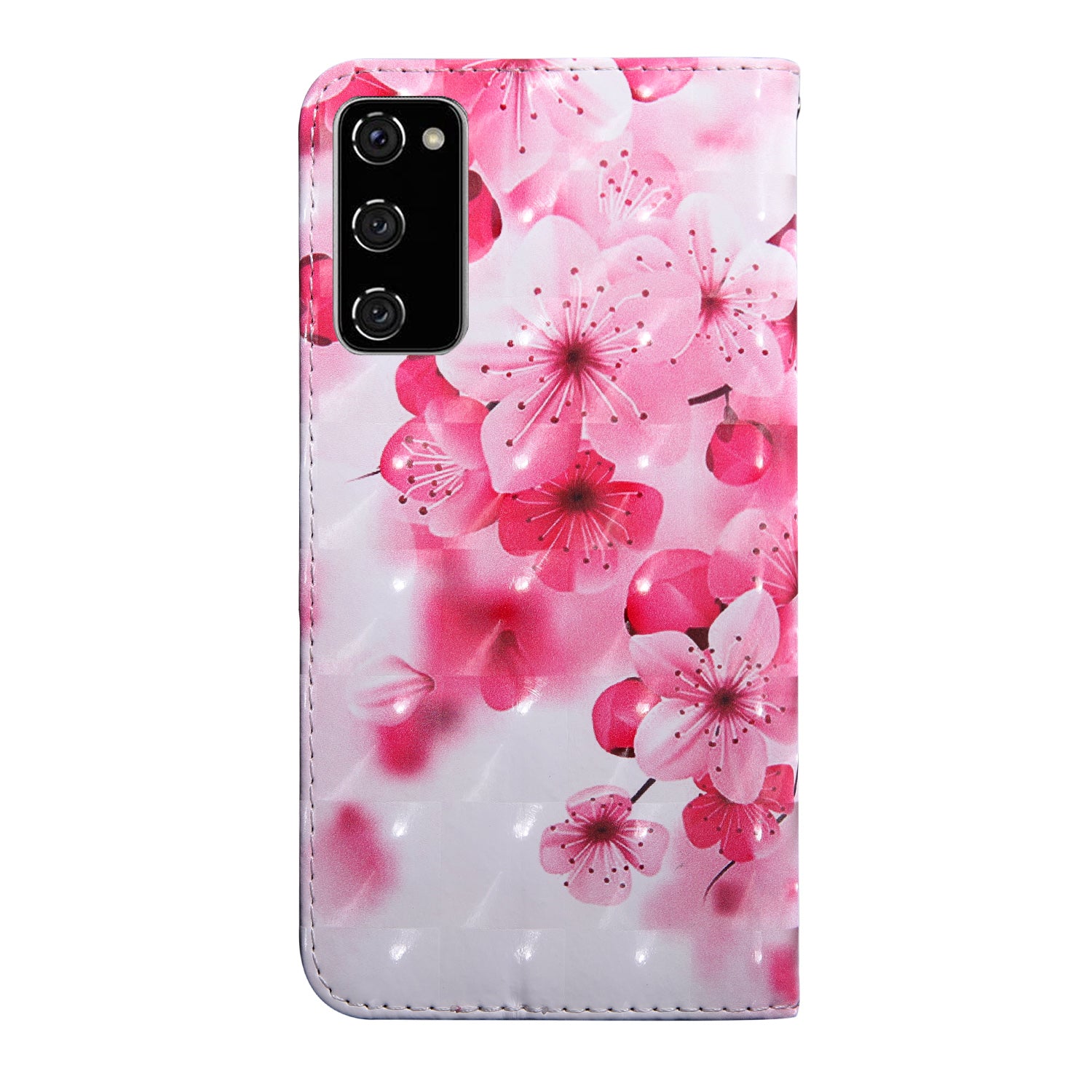 Light Spot Decor Pattern Printing Wallet Stand Leather Cover Case for Samsung Galaxy S20 FE 4G/FE 5G/S20 Lite/S20 FE 2022 - Beautiful Flower