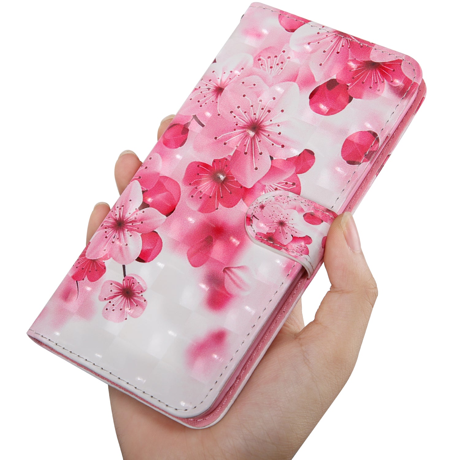 Light Spot Decor Pattern Printing Wallet Stand Leather Cover Case for Samsung Galaxy S20 FE 4G/FE 5G/S20 Lite/S20 FE 2022 - Beautiful Flower