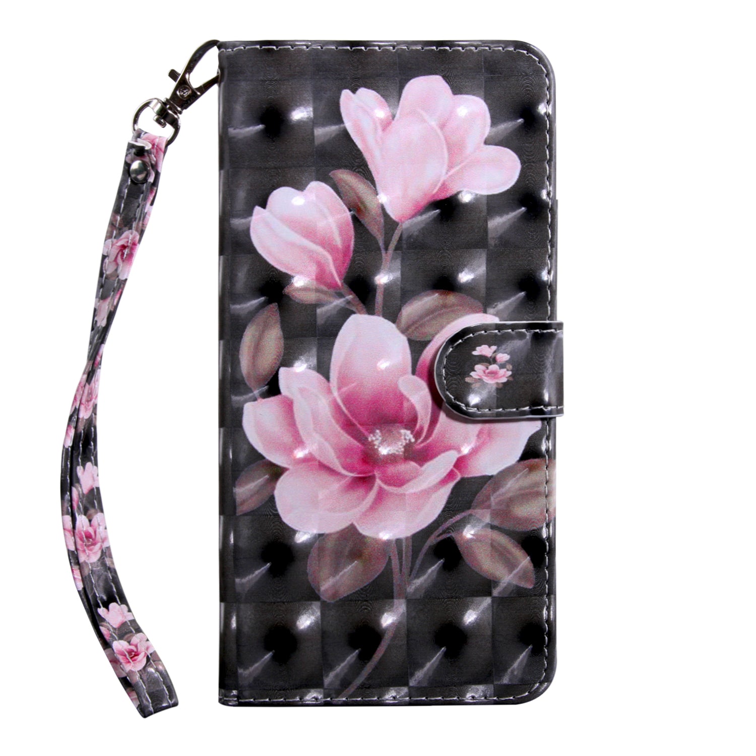 Light Spot Decor Pattern Printing Wallet Stand Leather Cover Case for Samsung Galaxy S20 FE 4G/FE 5G/S20 Lite/S20 FE 2022 - Pink Flower