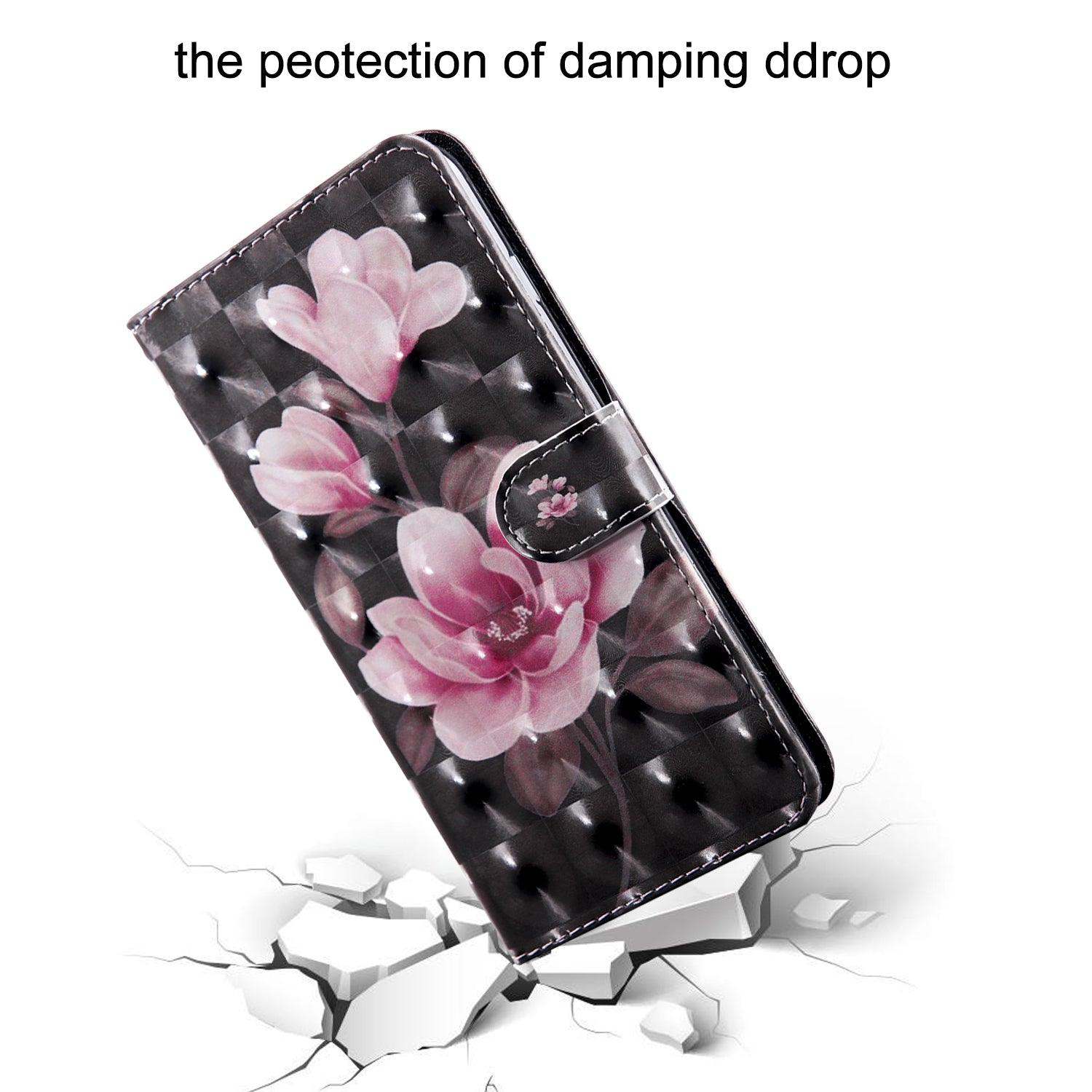 Light Spot Decor Pattern Printing Wallet Stand Leather Cover Case for Samsung Galaxy S20 FE 4G/FE 5G/S20 Lite/S20 FE 2022 - Pink Flower