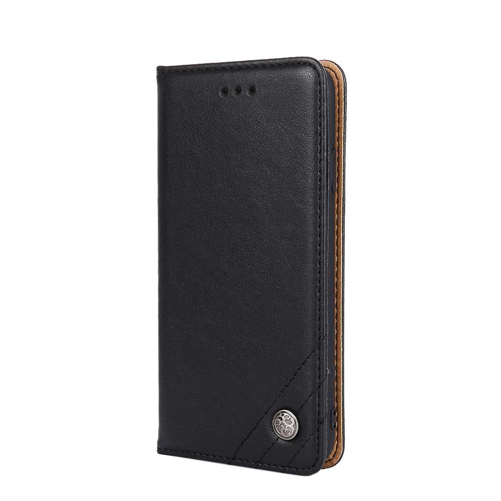 Leather Wallet Phone Flip Case for Samsung Galaxy S20 FE/S20 Fan Edition/S20 FE 5G/S20 Fan Edition 5G - Black