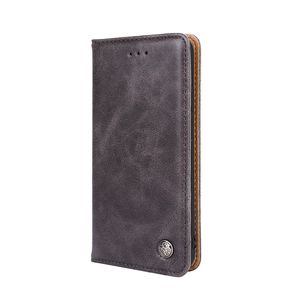 Leather Wallet Phone Flip Case for Samsung Galaxy S20 FE/S20 Fan Edition/S20 FE 5G/S20 Fan Edition 5G - Grey