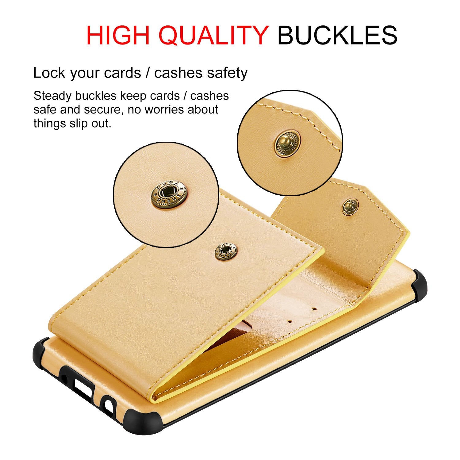 Shock Absorbing TPU Shell with Card Slots Cell Phone Case for Samsung Galaxy S20 Plus - Yellow