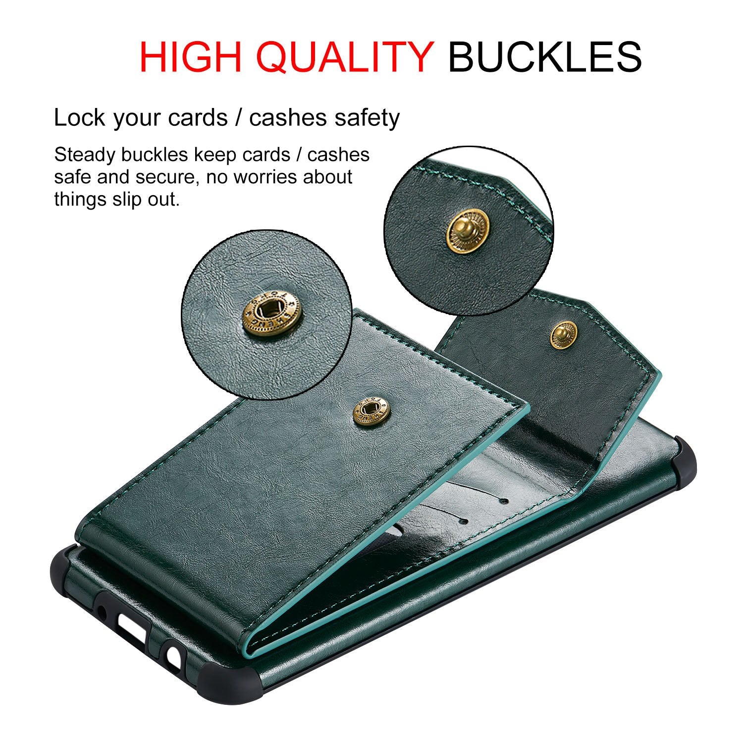 Shock Absorbing TPU Shell with Card Slots Cell Phone Case for Samsung Galaxy S20 Plus - Green