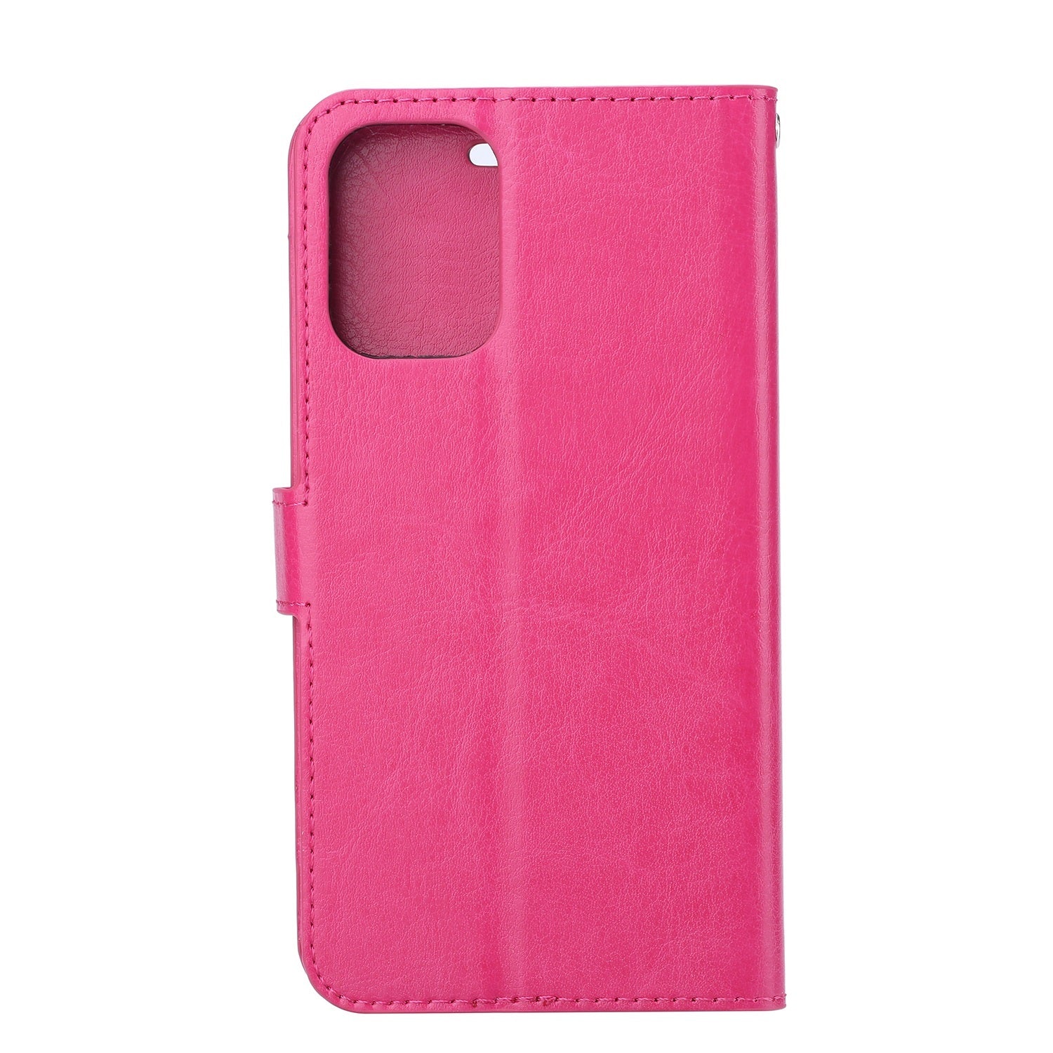 Crazy Horse Skin Wallet Stand Flip Leather Protective Case for Samsung Galaxy S20 FE 4G/FE 5G/S20 Lite/S20 FE 2022 - Rose