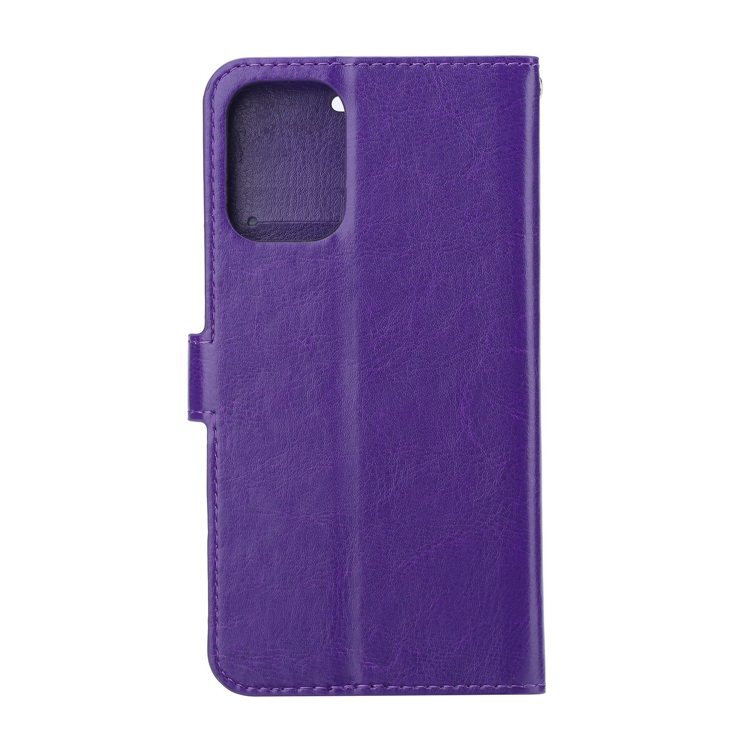 Crazy Horse Skin Wallet Stand Flip Leather Protective Case for Samsung Galaxy S20 FE 4G/FE 5G/S20 Lite/S20 FE 2022 - Purple