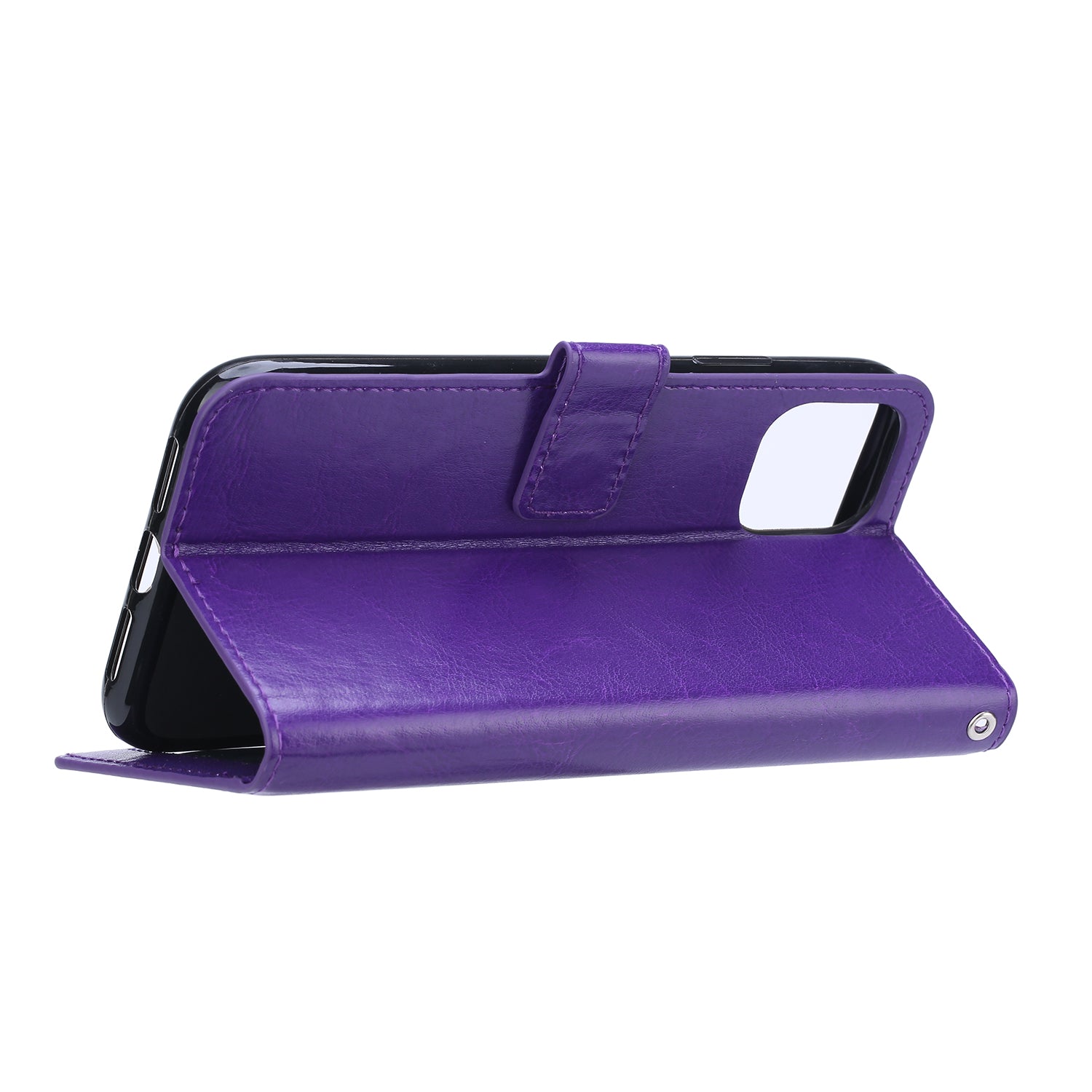 Crazy Horse Skin Wallet Stand Flip Leather Protective Case for Samsung Galaxy S20 FE 4G/FE 5G/S20 Lite/S20 FE 2022 - Purple