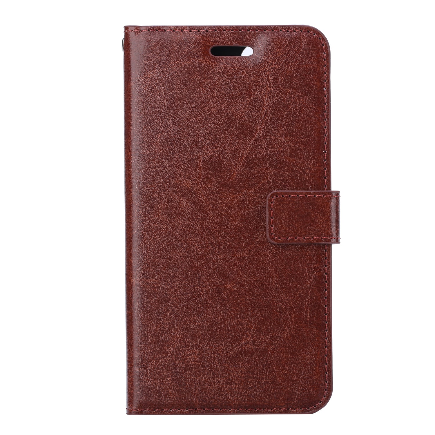 Crazy Horse Skin Wallet Stand Flip Leather Protective Case for Samsung Galaxy S20 FE 4G/FE 5G/S20 Lite/S20 FE 2022 - Brown