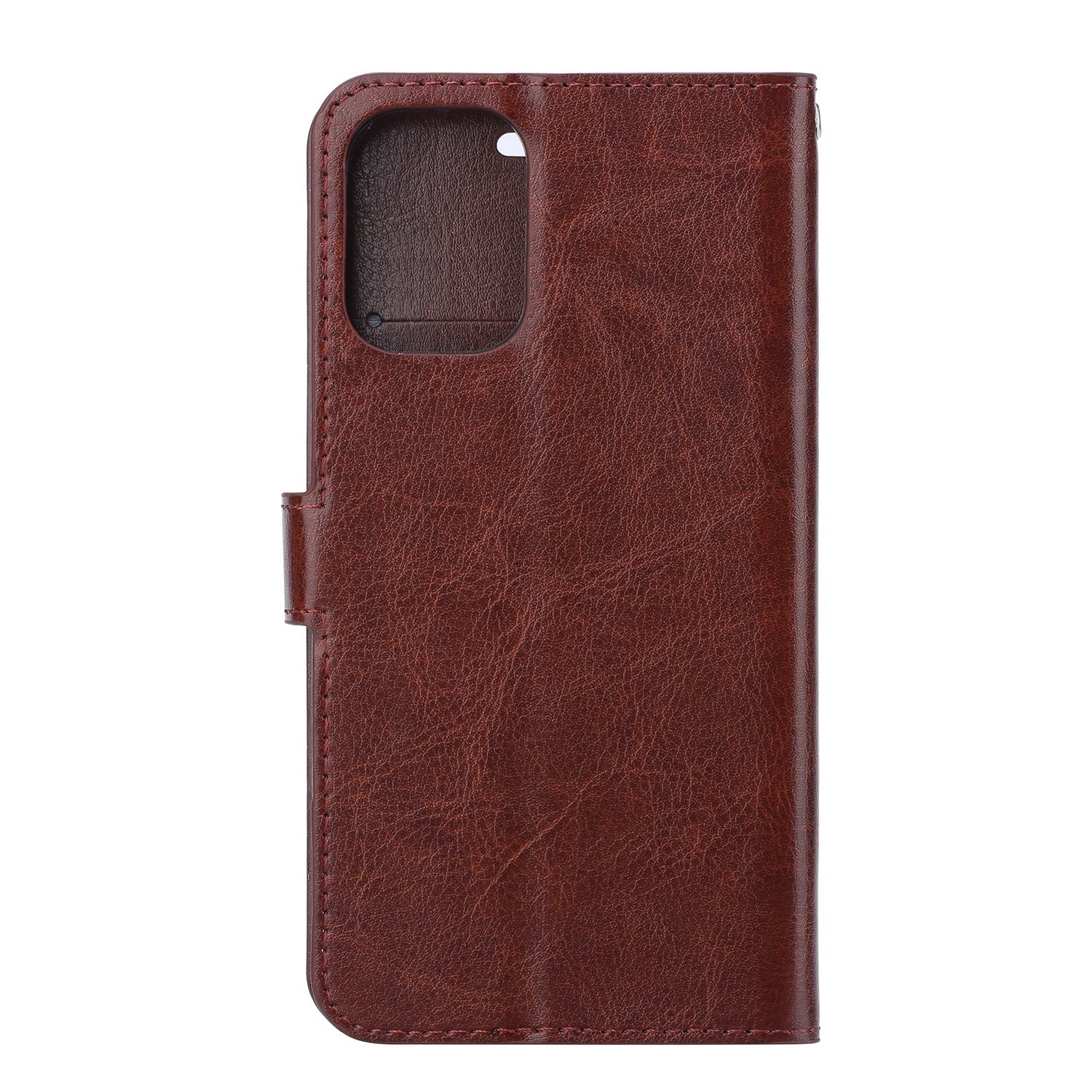 Crazy Horse Skin Wallet Stand Flip Leather Protective Case for Samsung Galaxy S20 FE 4G/FE 5G/S20 Lite/S20 FE 2022 - Brown