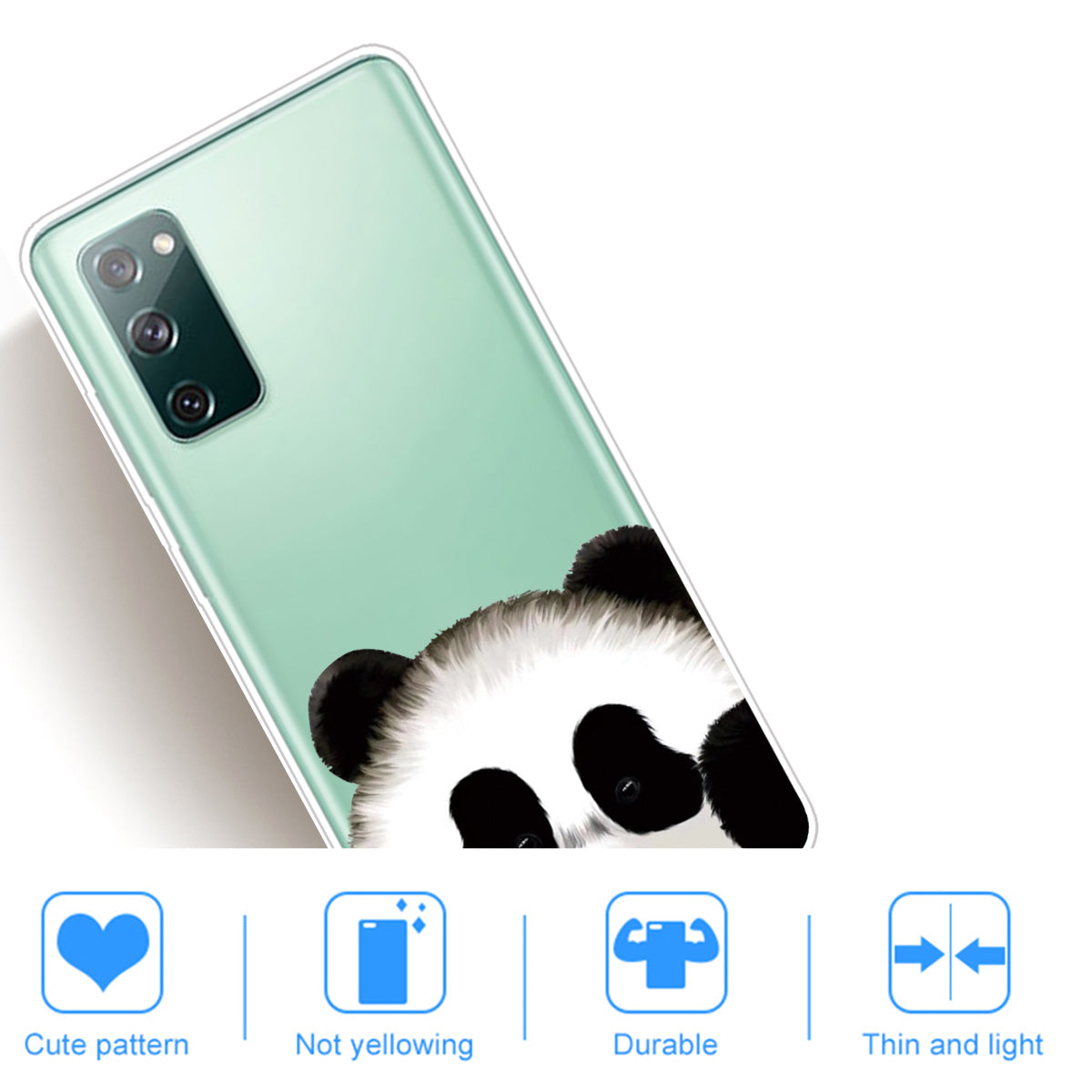 Pattern Printing Soft TPU Cell Phone Cover for Samsung Galaxy S20 FE 4G/FE 5G/S20 Lite/S20 FE 2022 - Panda