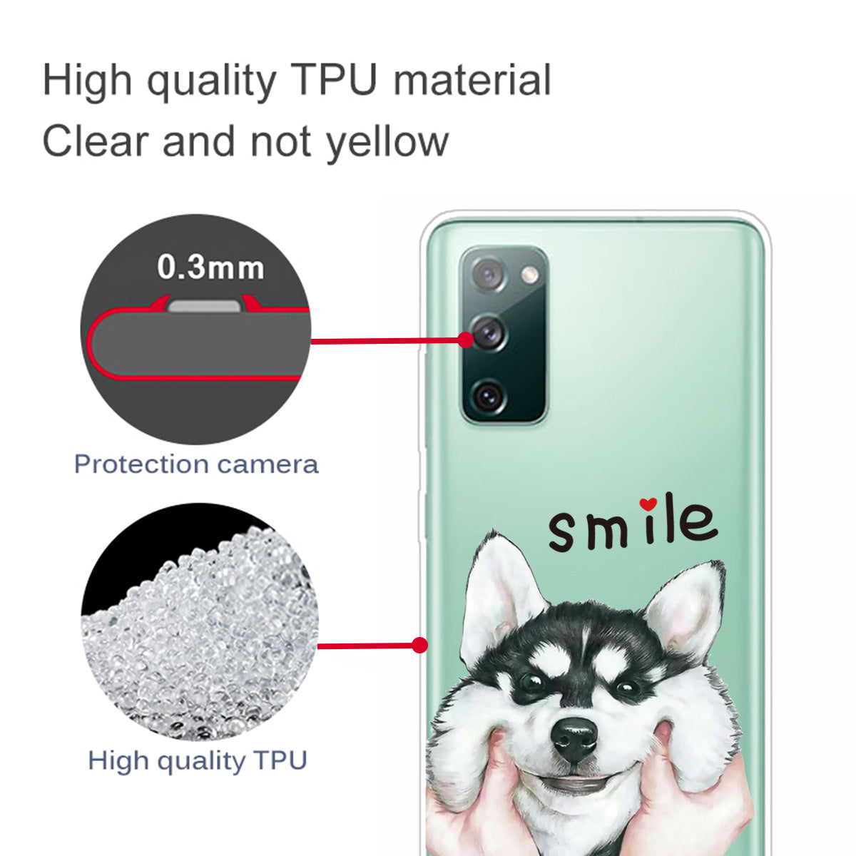 Pattern Printing Soft TPU Cell Phone Cover for Samsung Galaxy S20 FE 4G/FE 5G/S20 Lite/S20 FE 2022 - Dog