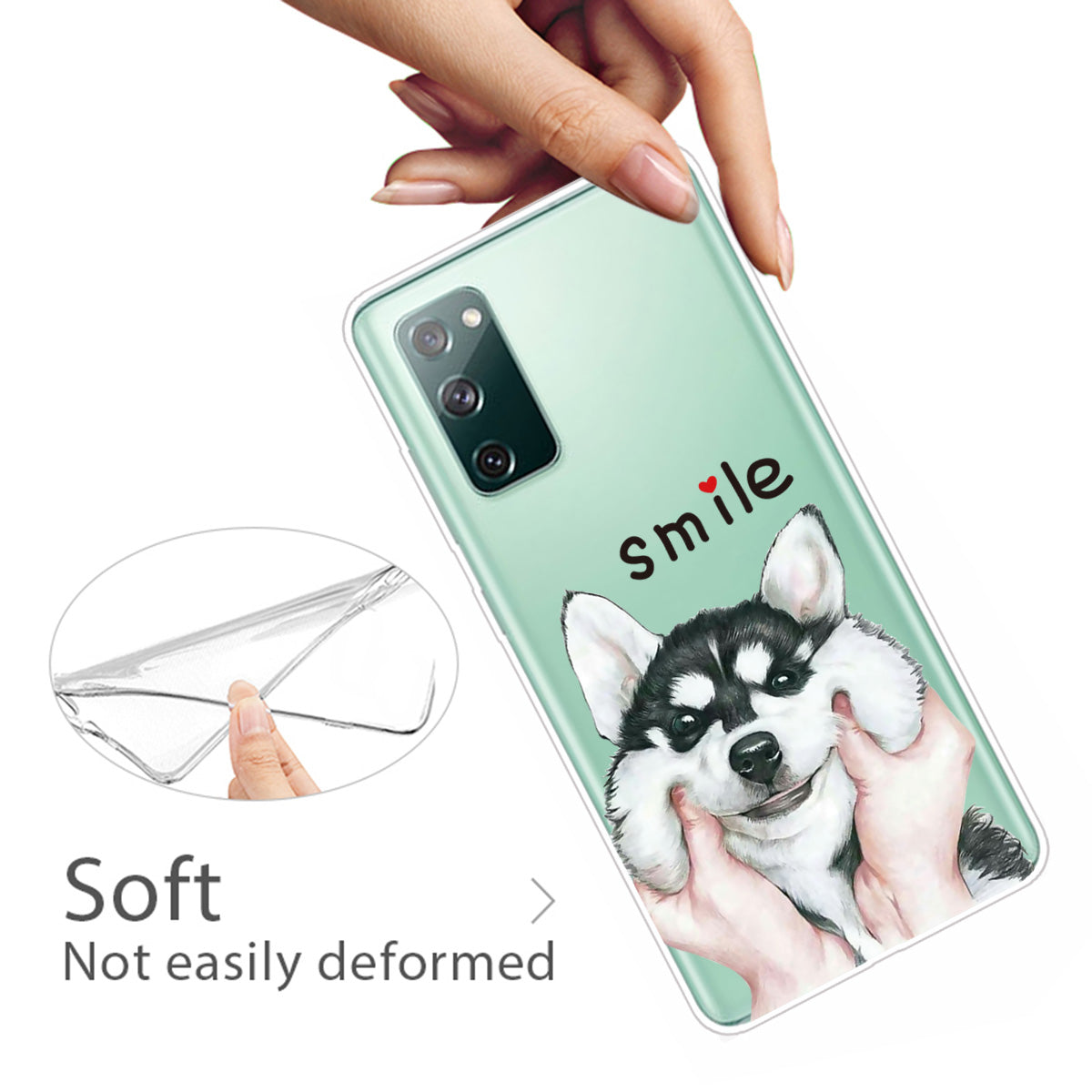 Pattern Printing Soft TPU Cell Phone Cover for Samsung Galaxy S20 FE 4G/FE 5G/S20 Lite/S20 FE 2022 - Dog