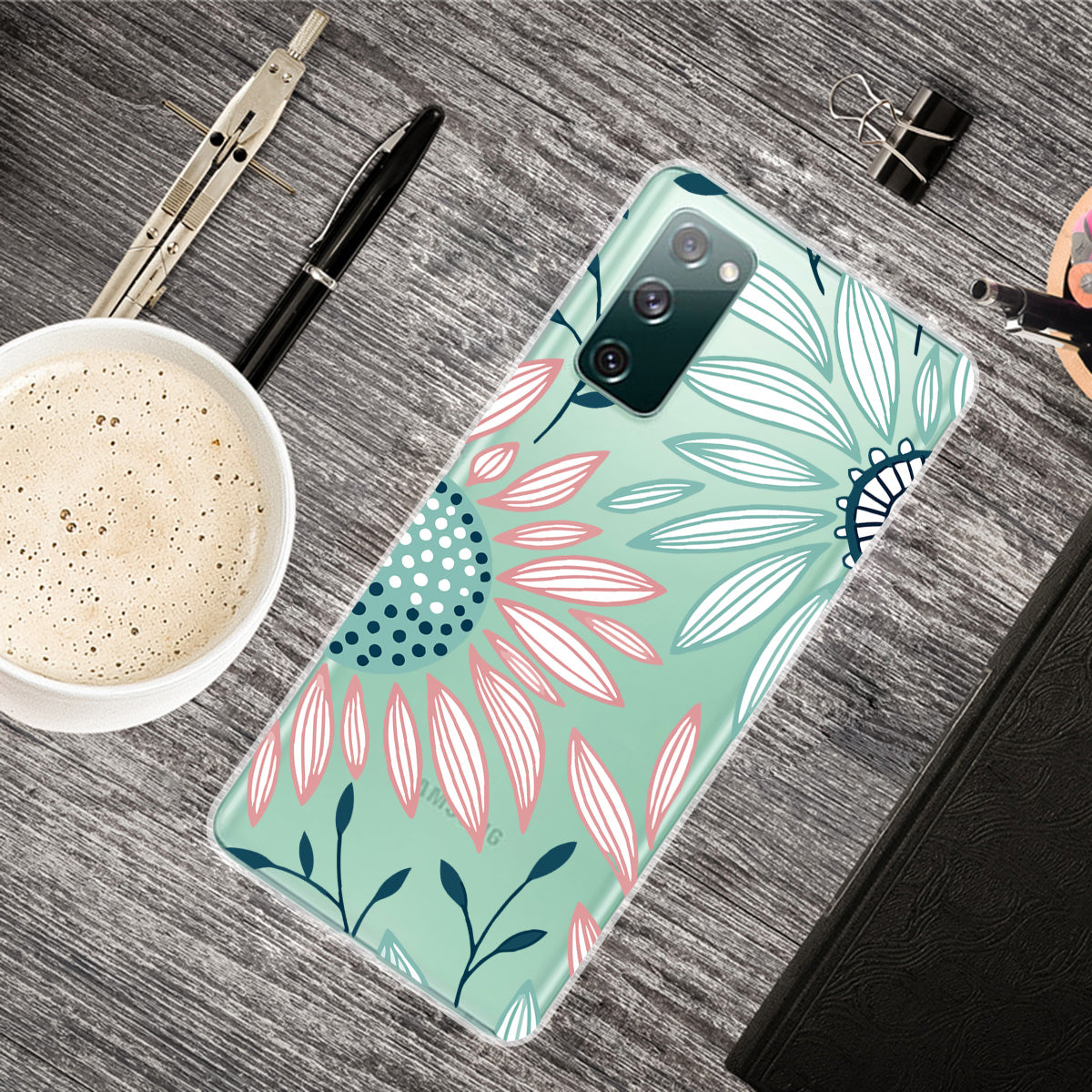 Pattern Printing Soft TPU Cell Phone Cover for Samsung Galaxy S20 FE 4G/FE 5G/S20 Lite/S20 FE 2022 - Sunflower