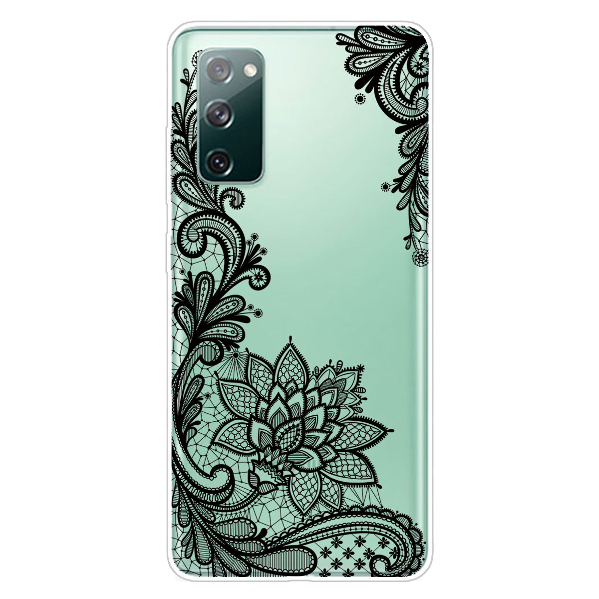 Pattern Printing Soft TPU Cell Phone Cover for Samsung Galaxy S20 FE 4G/FE 5G/S20 Lite/S20 FE 2022 - Lace Flower