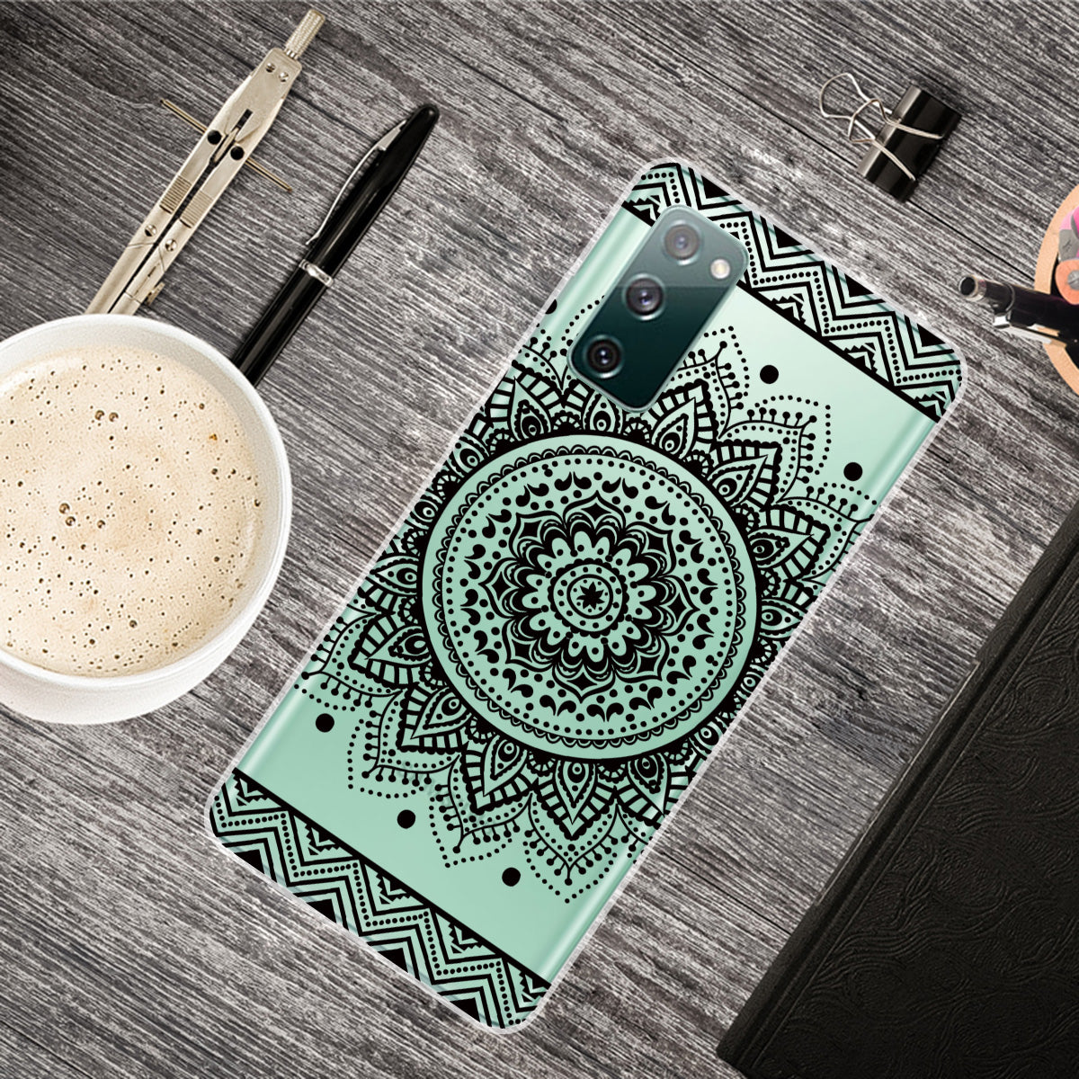 Pattern Printing Soft TPU Cell Phone Cover for Samsung Galaxy S20 FE 4G/FE 5G/S20 Lite/S20 FE 2022 - Mandala Flower