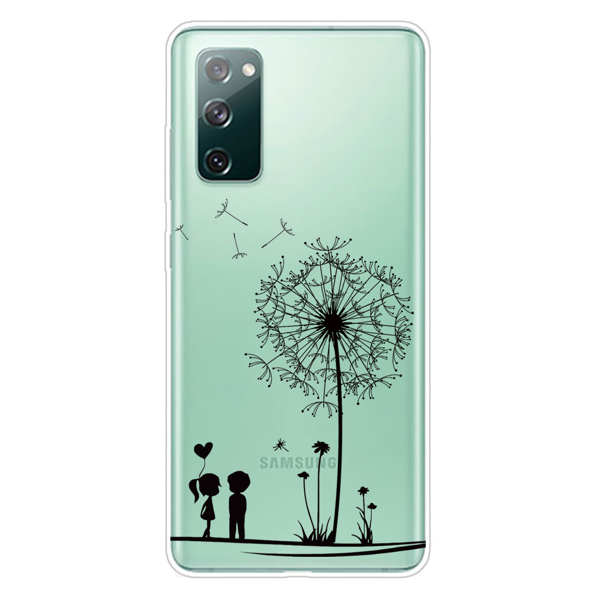 Pattern Printing Soft TPU Cell Phone Cover for Samsung Galaxy S20 FE 4G/FE 5G/S20 Lite/S20 FE 2022 - Dandelion