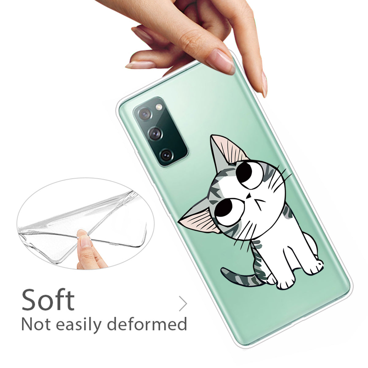 Pattern Printing Soft TPU Cell Phone Cover for Samsung Galaxy S20 FE 4G/FE 5G/S20 Lite/S20 FE 2022 - Cute Cats