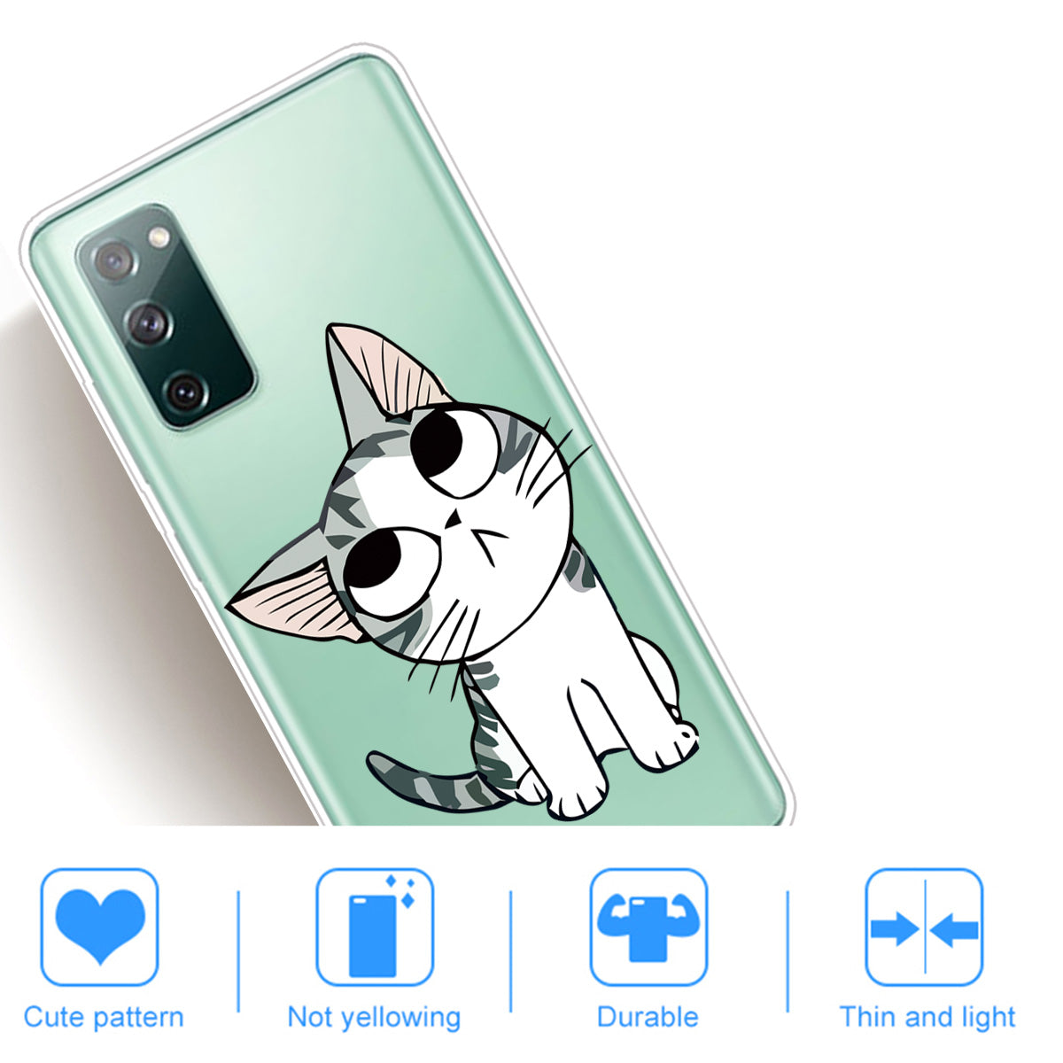 Pattern Printing Soft TPU Cell Phone Cover for Samsung Galaxy S20 FE 4G/FE 5G/S20 Lite/S20 FE 2022 - Cute Cats