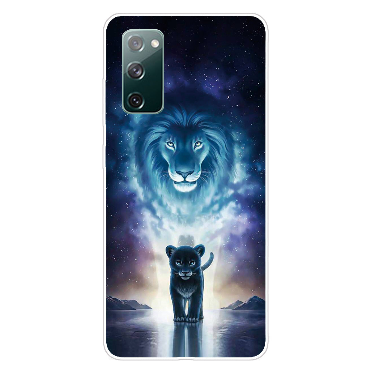 Pattern Printing Soft TPU Cell Phone Cover for Samsung Galaxy S20 FE 4G/FE 5G/S20 Lite/S20 FE 2022 - Lion