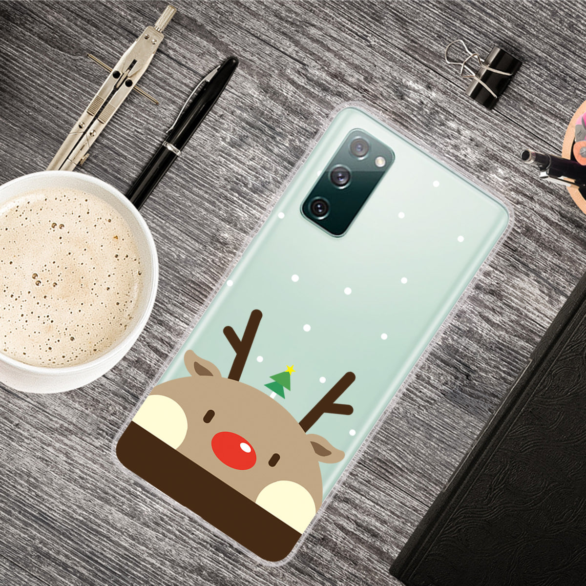 Christmas Series Pattern Printing TPU Phone Case for Samsung Galaxy S20 FE/Fan Edition/S20 FE 5G/Fan Edition 5G - Style B