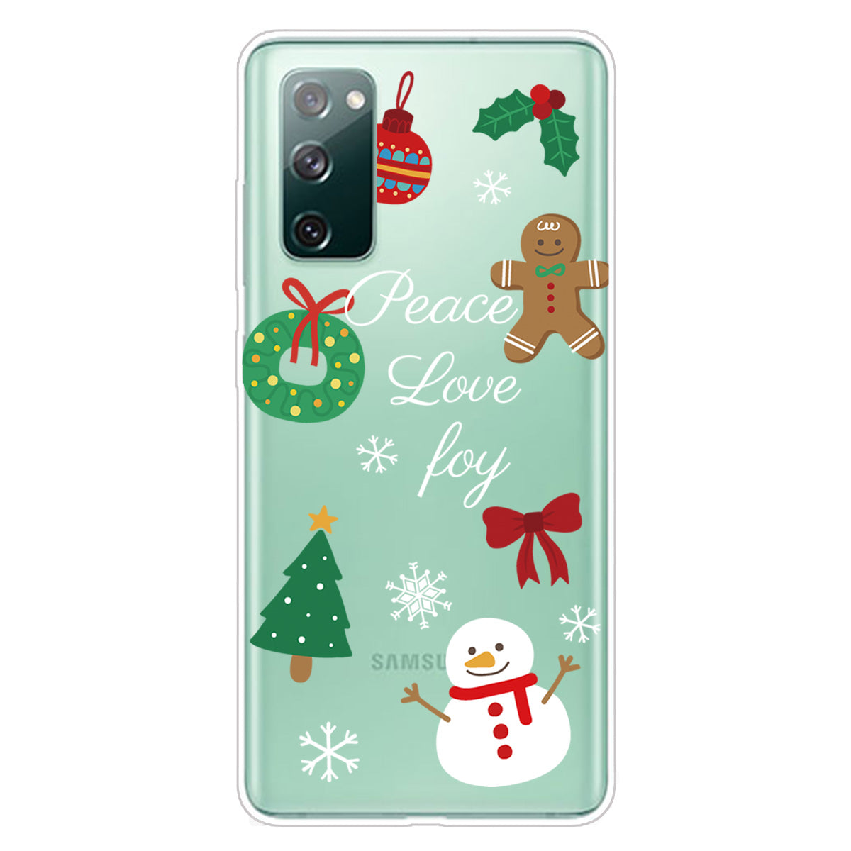 Christmas Series Pattern Printing TPU Phone Case for Samsung Galaxy S20 FE/Fan Edition/S20 FE 5G/Fan Edition 5G - Style C