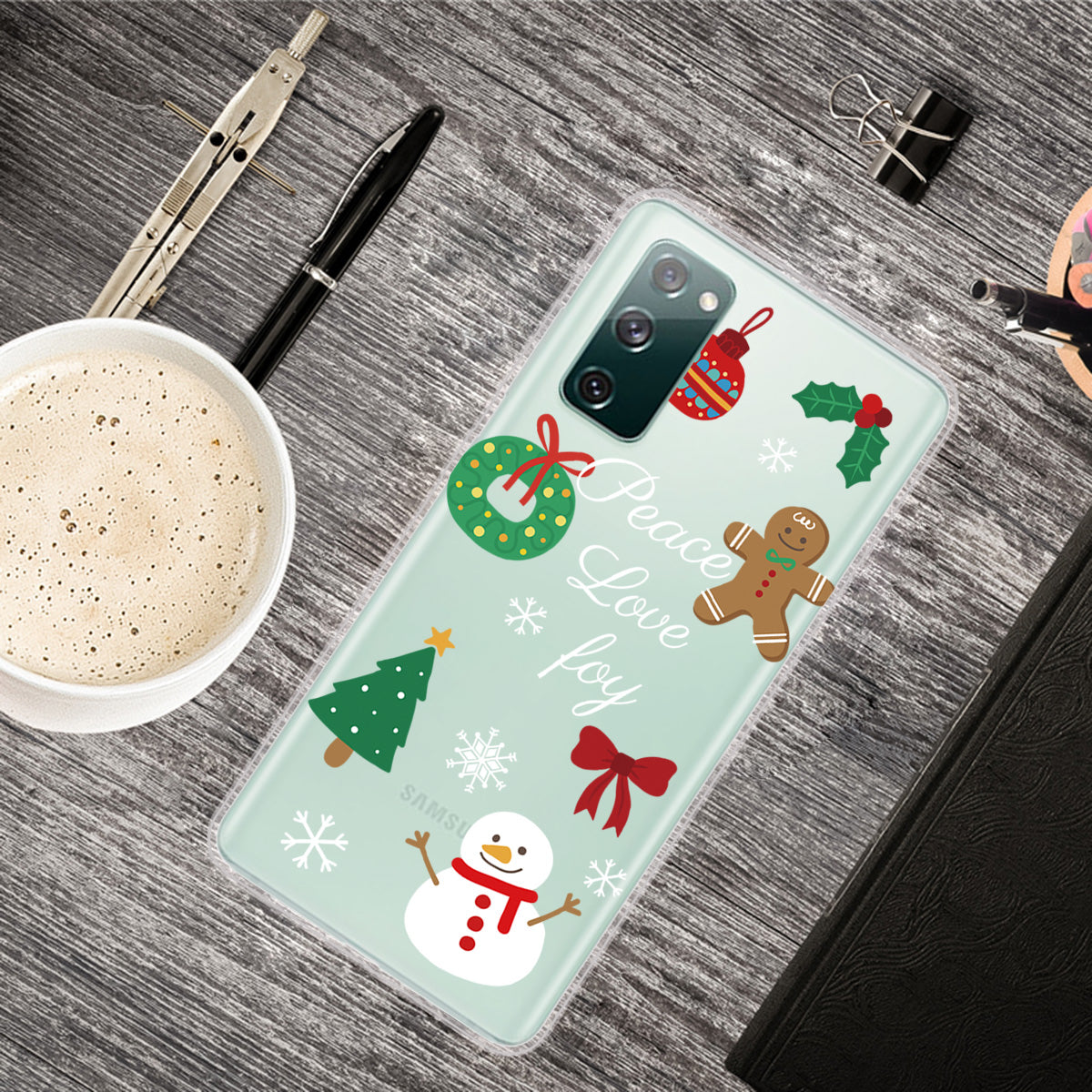 Christmas Series Pattern Printing TPU Phone Case for Samsung Galaxy S20 FE/Fan Edition/S20 FE 5G/Fan Edition 5G - Style C