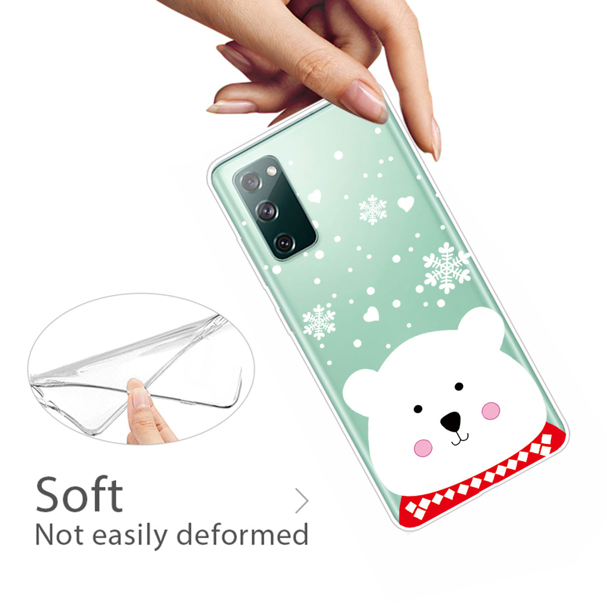 Christmas Series Pattern Printing TPU Phone Case for Samsung Galaxy S20 FE/Fan Edition/S20 FE 5G/Fan Edition 5G - Style D