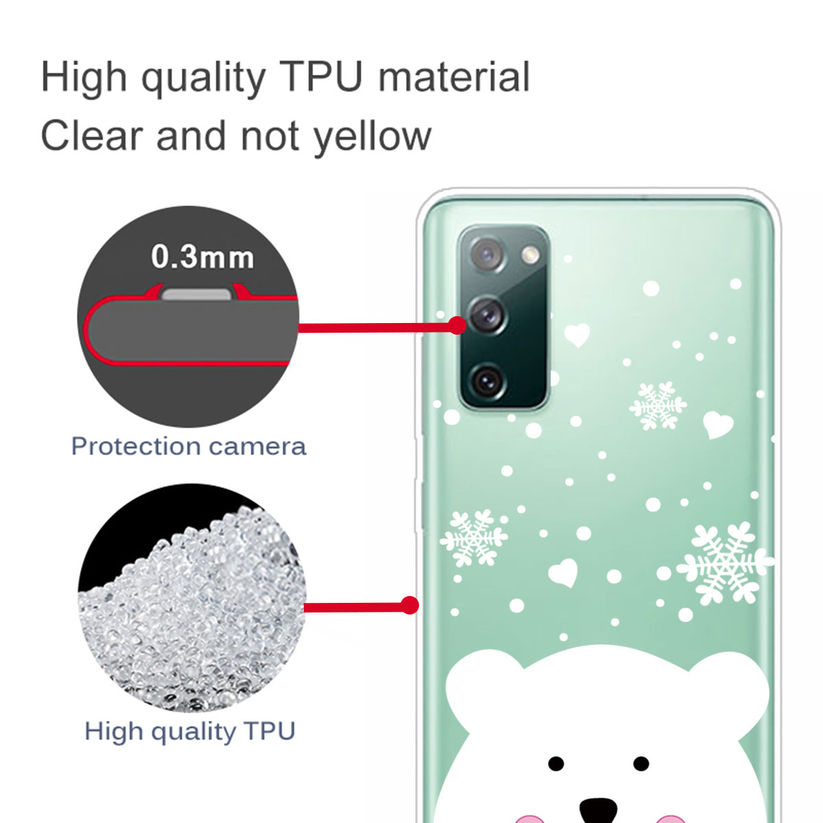 Christmas Series Pattern Printing TPU Phone Case for Samsung Galaxy S20 FE/Fan Edition/S20 FE 5G/Fan Edition 5G - Style D