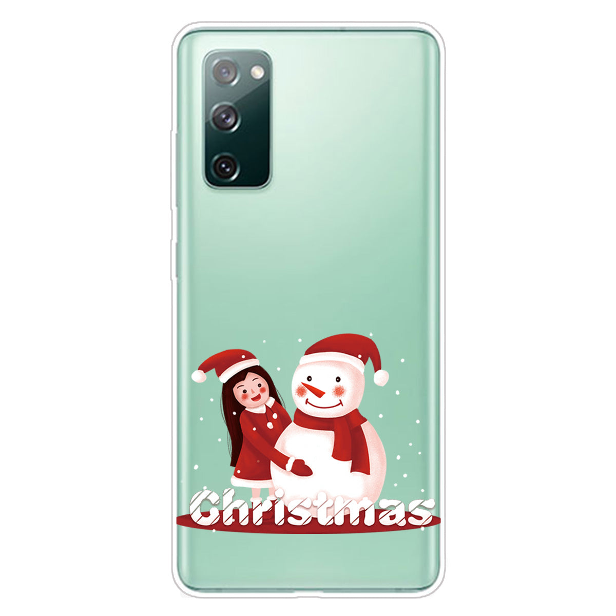 Christmas Series Pattern Printing TPU Phone Case for Samsung Galaxy S20 FE/Fan Edition/S20 FE 5G/Fan Edition 5G - Style E