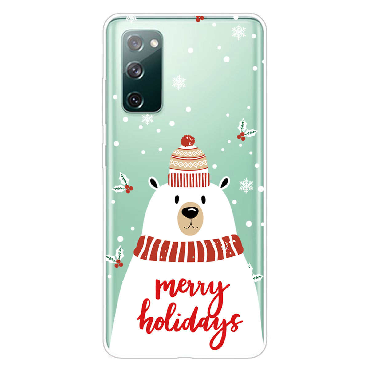 Christmas Series Pattern Printing TPU Phone Case for Samsung Galaxy S20 FE/Fan Edition/S20 FE 5G/Fan Edition 5G - Style F