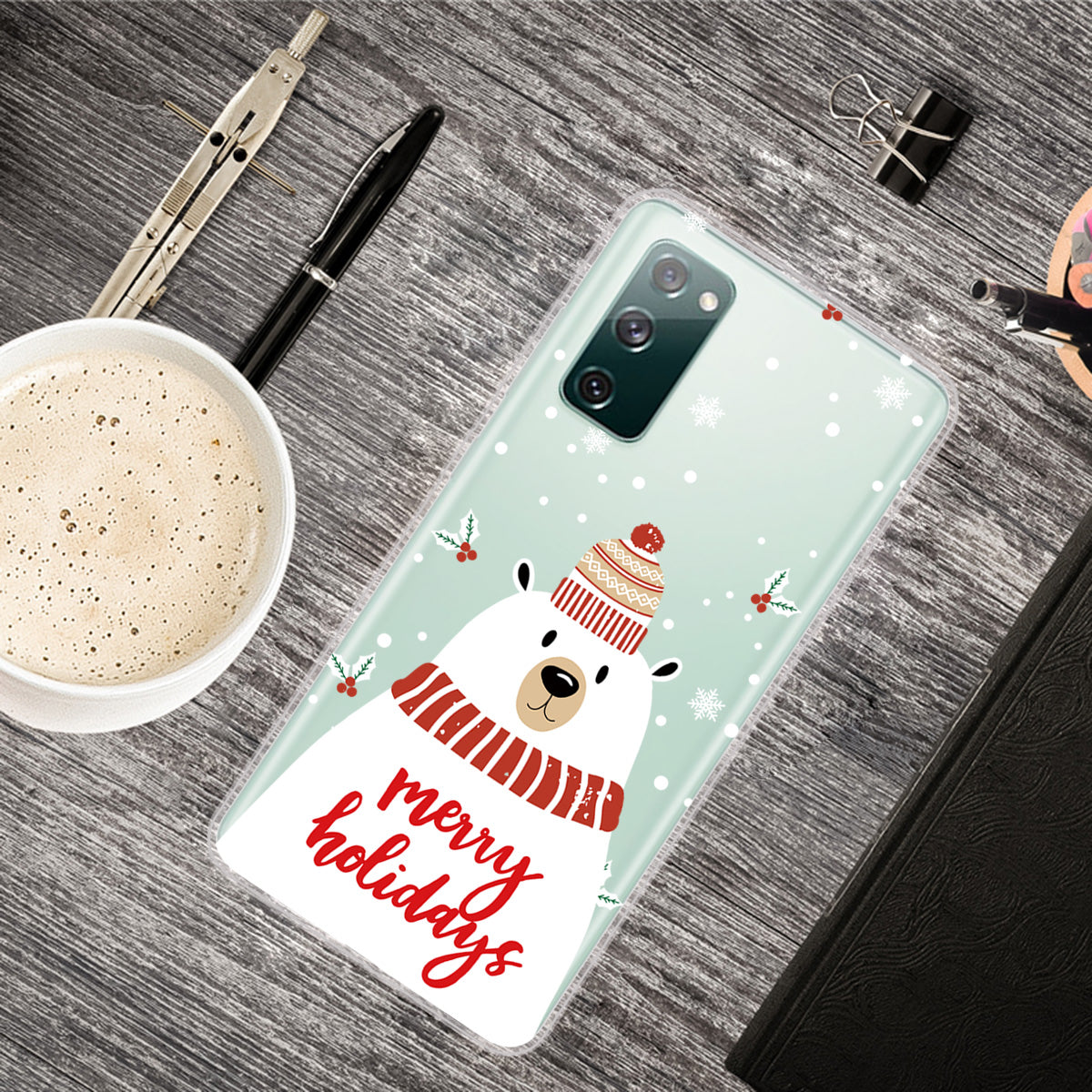 Christmas Series Pattern Printing TPU Phone Case for Samsung Galaxy S20 FE/Fan Edition/S20 FE 5G/Fan Edition 5G - Style F