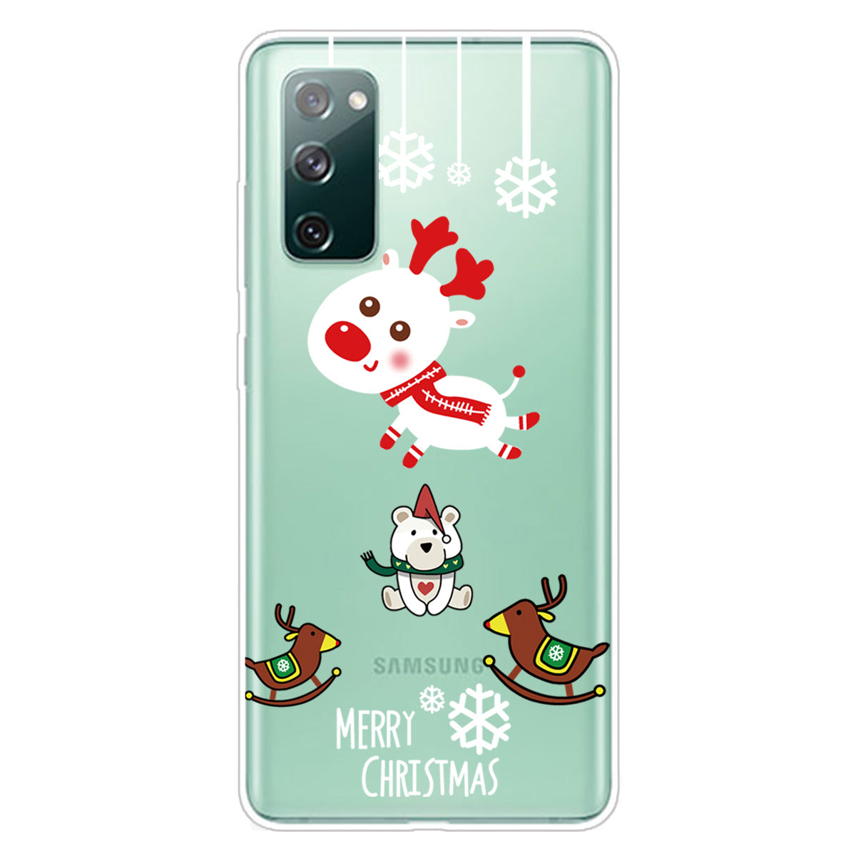 Christmas Series Pattern Printing TPU Phone Case for Samsung Galaxy S20 FE/Fan Edition/S20 FE 5G/Fan Edition 5G - Style G