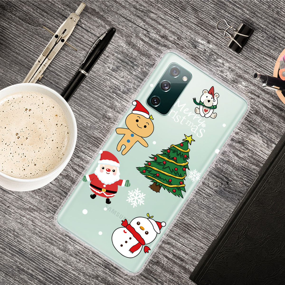 Christmas Series Pattern Printing TPU Phone Case for Samsung Galaxy S20 FE/Fan Edition/S20 FE 5G/Fan Edition 5G - Style H