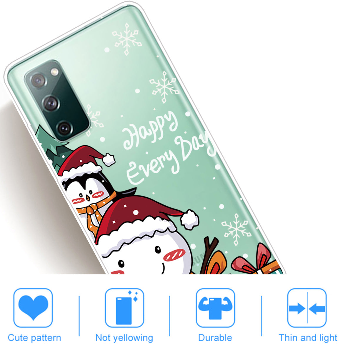 Christmas Series Pattern Printing TPU Phone Case for Samsung Galaxy S20 FE/Fan Edition/S20 FE 5G/Fan Edition 5G - Style I