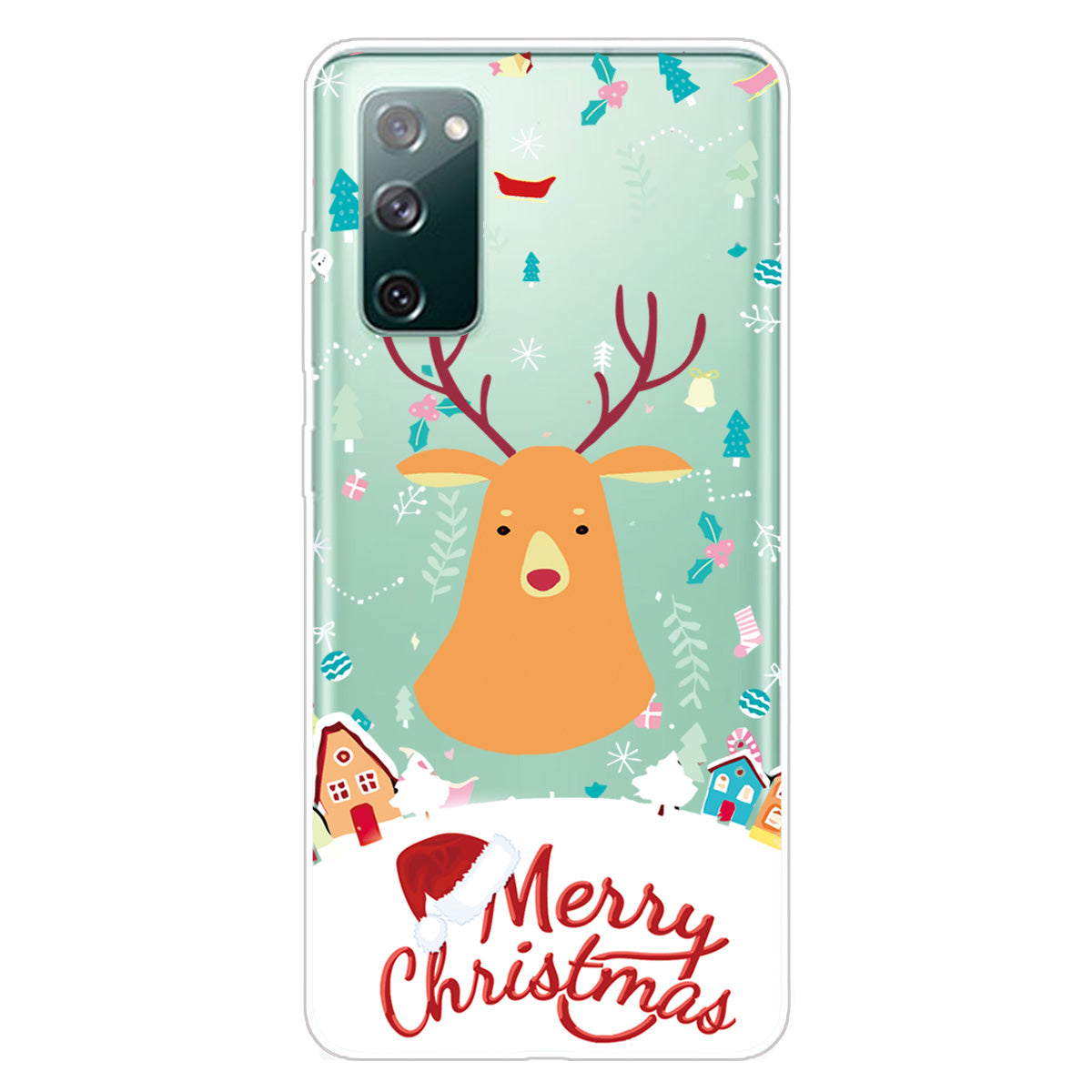 Christmas Series Pattern Printing TPU Phone Case for Samsung Galaxy S20 FE/Fan Edition/S20 FE 5G/Fan Edition 5G - Style K