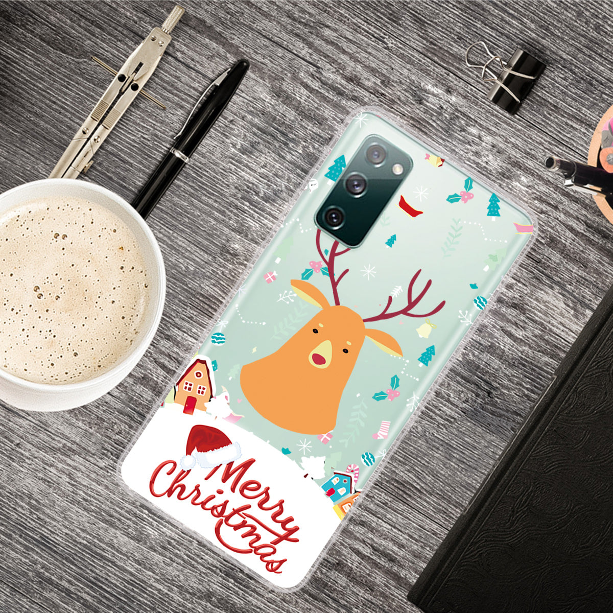 Christmas Series Pattern Printing TPU Phone Case for Samsung Galaxy S20 FE/Fan Edition/S20 FE 5G/Fan Edition 5G - Style K