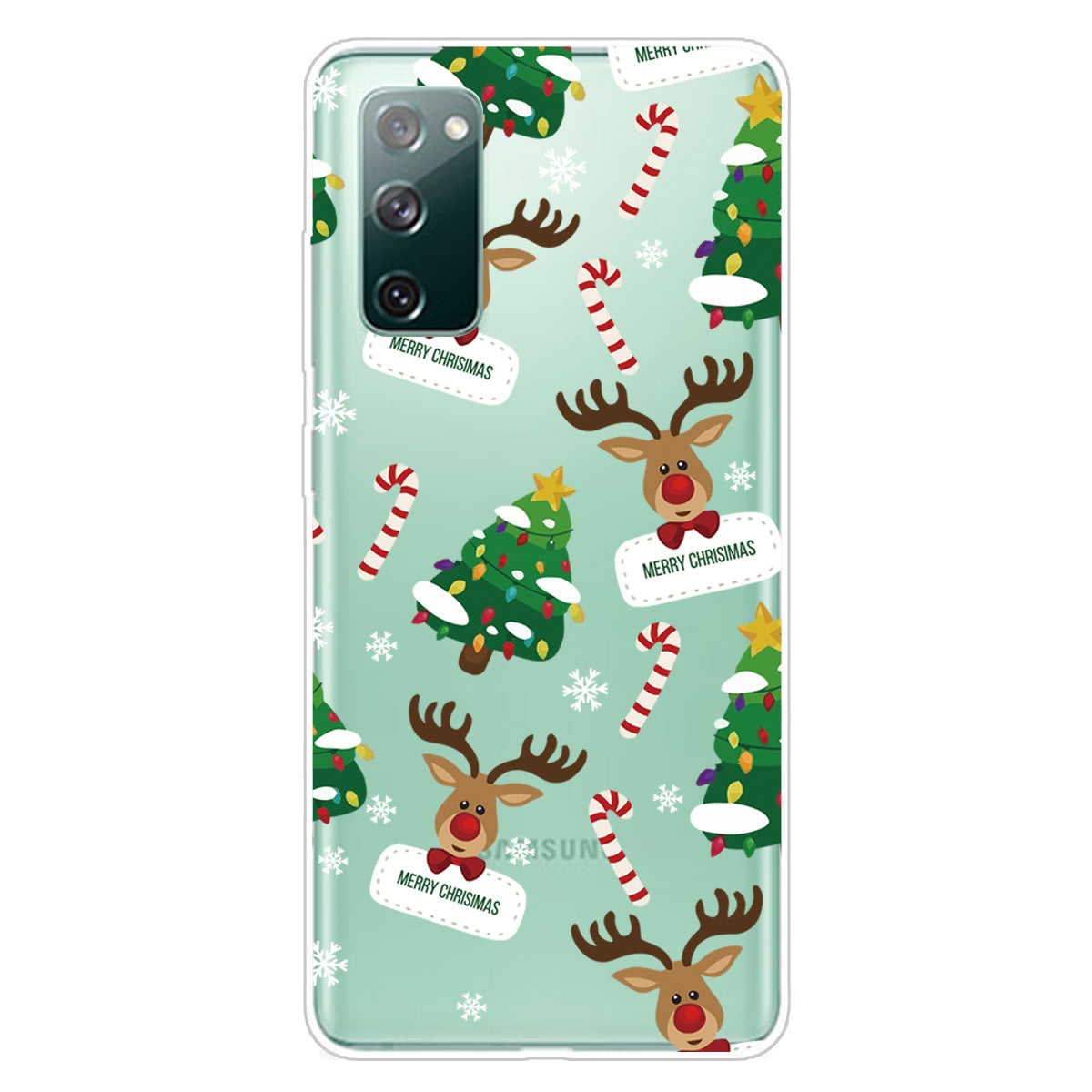 Christmas Series Pattern Printing TPU Phone Case for Samsung Galaxy S20 FE/Fan Edition/S20 FE 5G/Fan Edition 5G - Style L