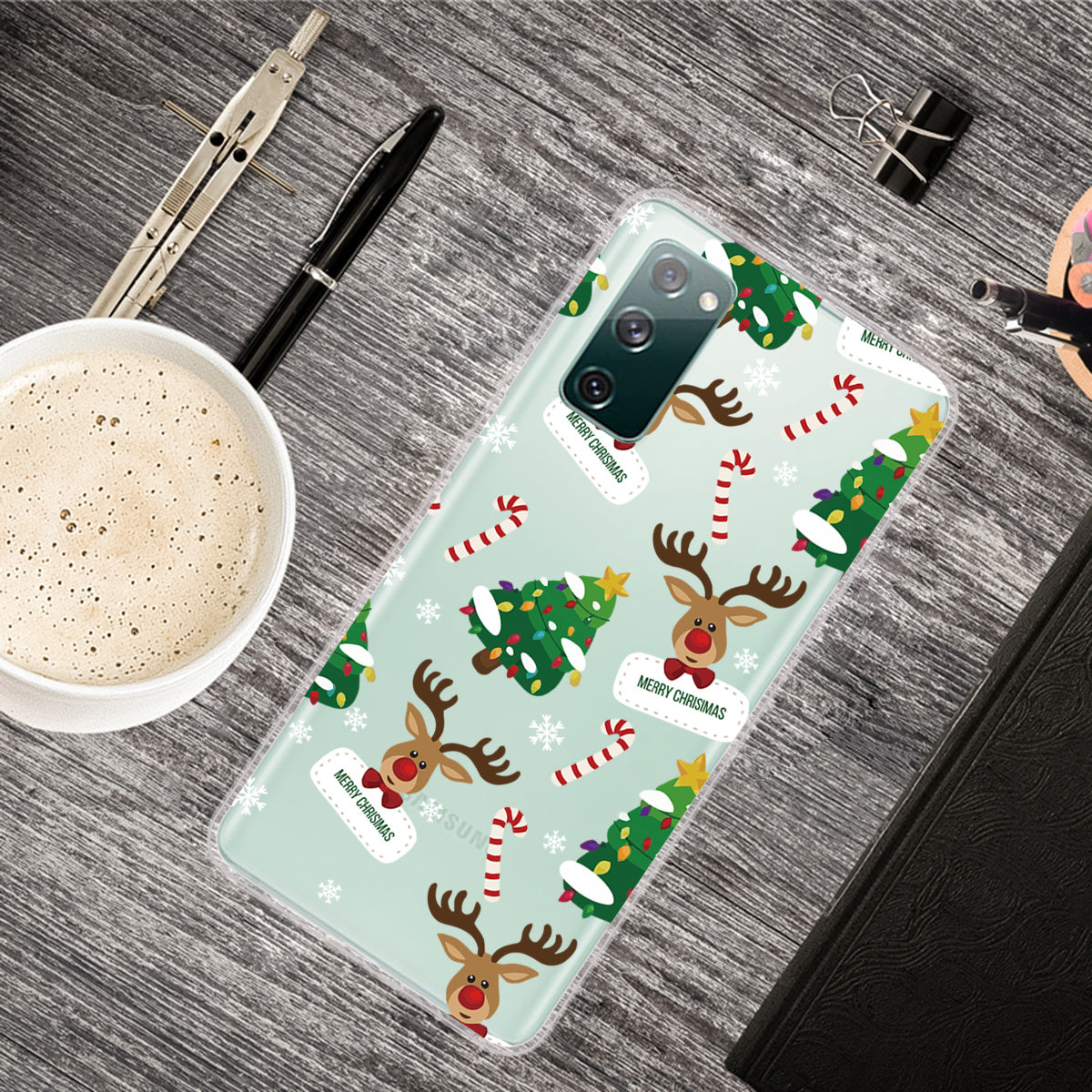 Christmas Series Pattern Printing TPU Phone Case for Samsung Galaxy S20 FE/Fan Edition/S20 FE 5G/Fan Edition 5G - Style L