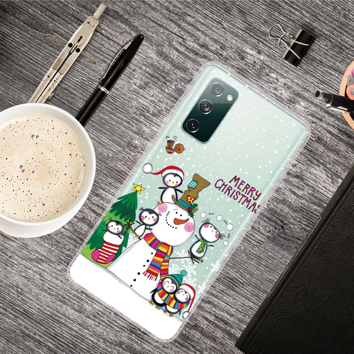 Christmas Series Pattern Printing TPU Phone Case for Samsung Galaxy S20 FE/Fan Edition/S20 FE 5G/Fan Edition 5G - Style M