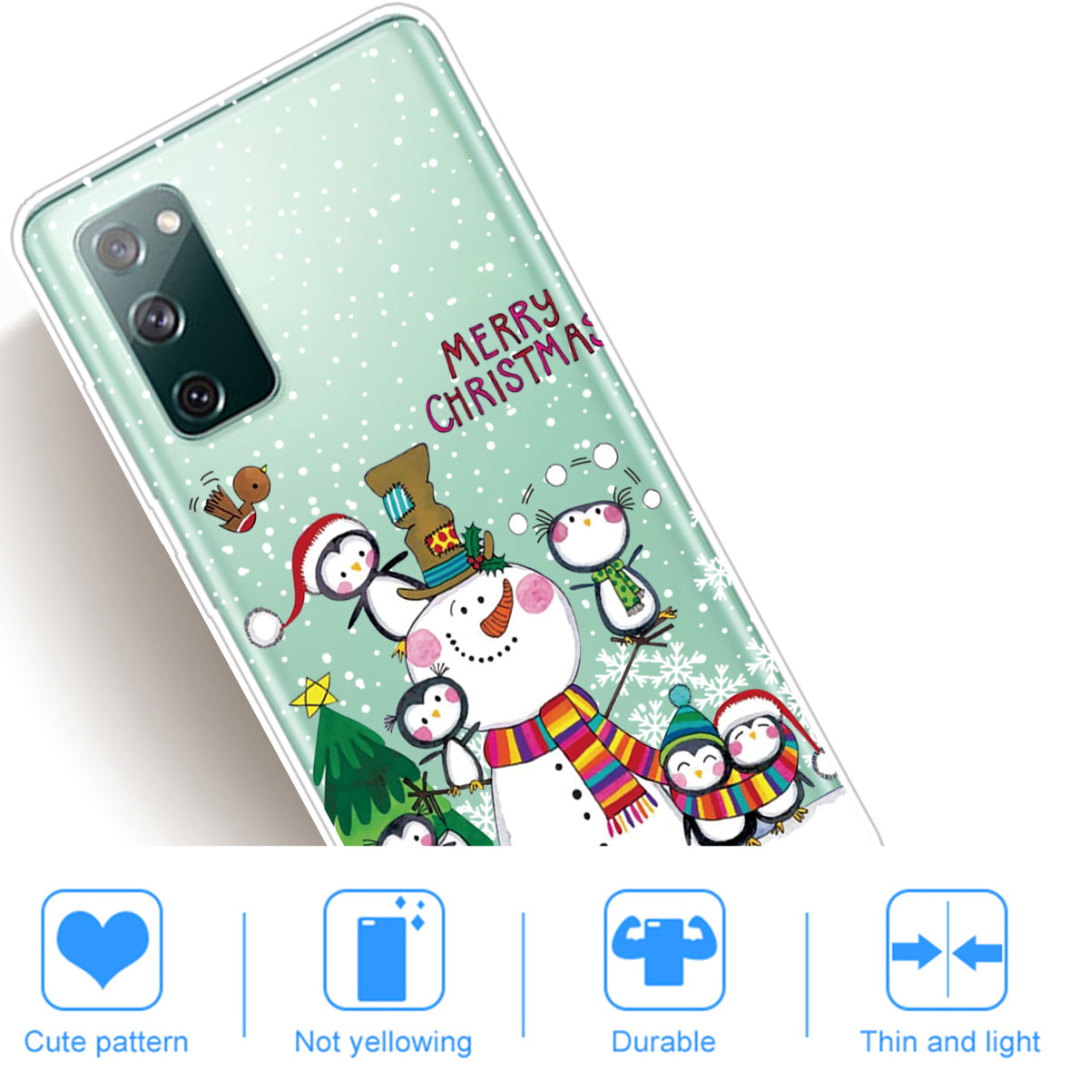 Christmas Series Pattern Printing TPU Phone Case for Samsung Galaxy S20 FE/Fan Edition/S20 FE 5G/Fan Edition 5G - Style M