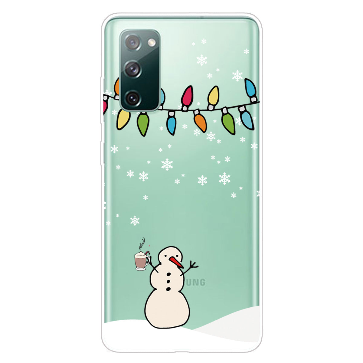 Christmas Series Pattern Printing TPU Phone Case for Samsung Galaxy S20 FE/Fan Edition/S20 FE 5G/Fan Edition 5G - Style O