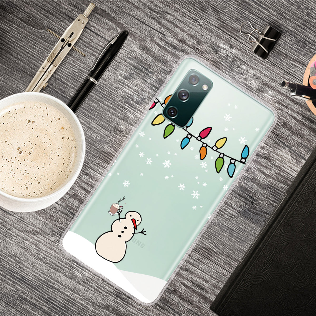 Christmas Series Pattern Printing TPU Phone Case for Samsung Galaxy S20 FE/Fan Edition/S20 FE 5G/Fan Edition 5G - Style O