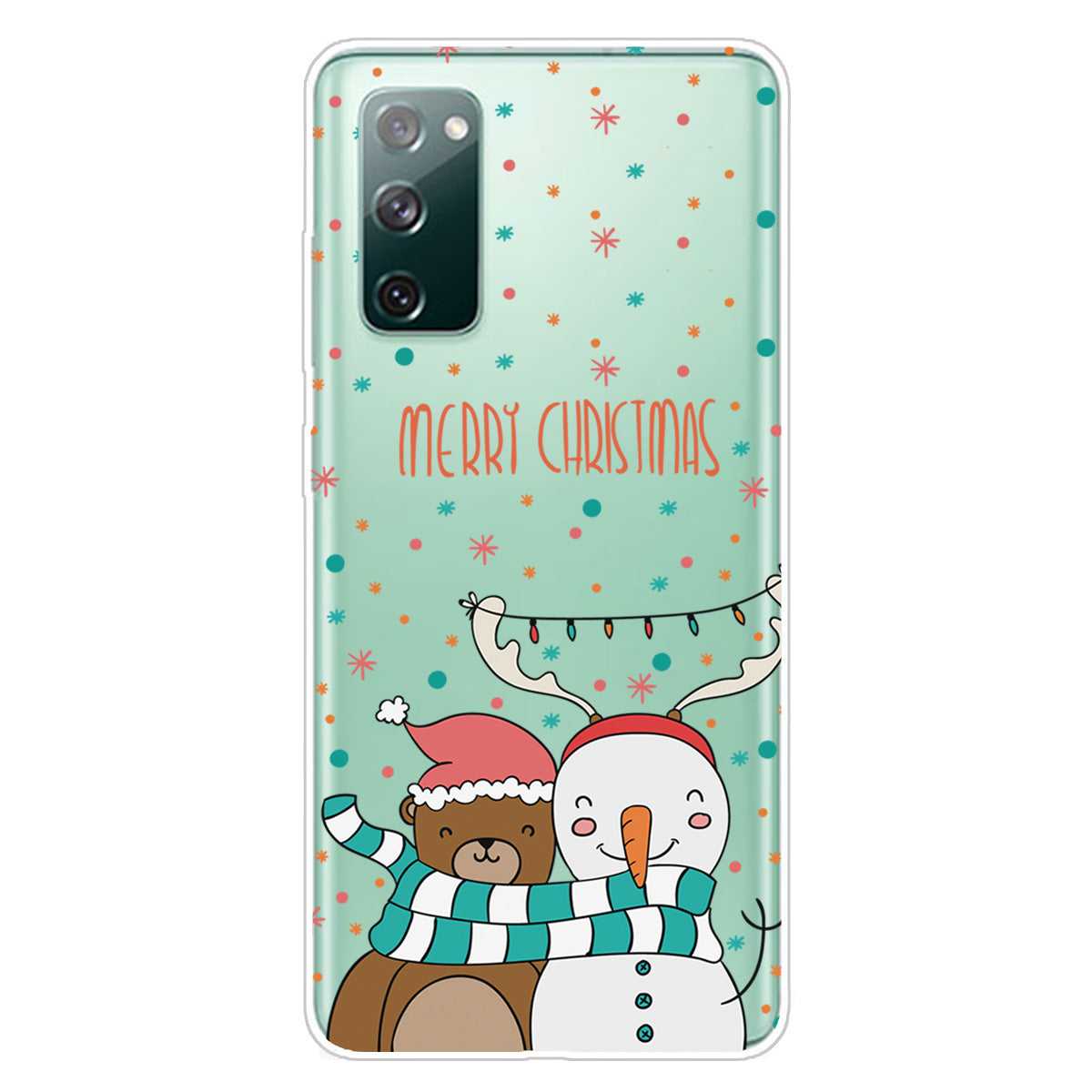 Christmas Series Pattern Printing TPU Phone Case for Samsung Galaxy S20 FE/Fan Edition/S20 FE 5G/Fan Edition 5G - Style P