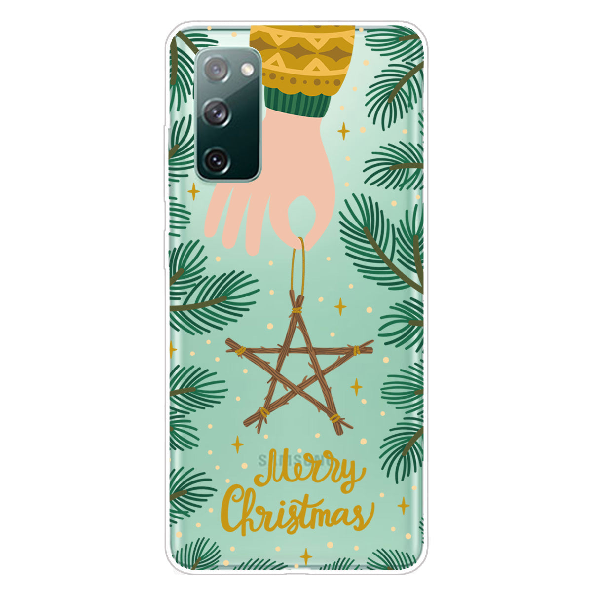 Christmas Series Pattern Printing TPU Phone Case for Samsung Galaxy S20 FE/Fan Edition/S20 FE 5G/Fan Edition 5G - Style R