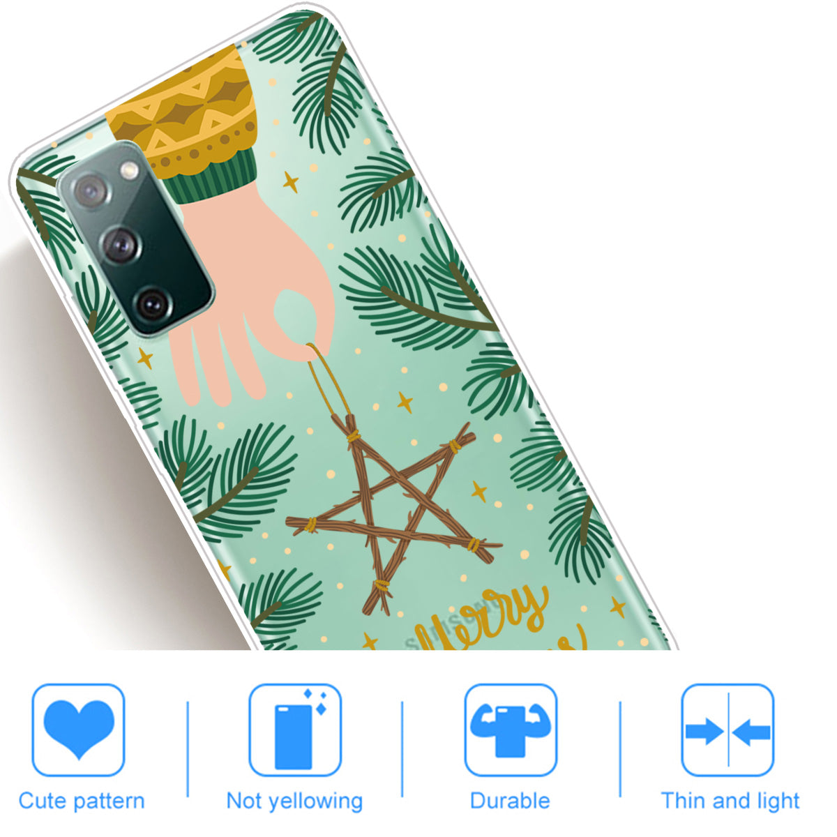 Christmas Series Pattern Printing TPU Phone Case for Samsung Galaxy S20 FE/Fan Edition/S20 FE 5G/Fan Edition 5G - Style R