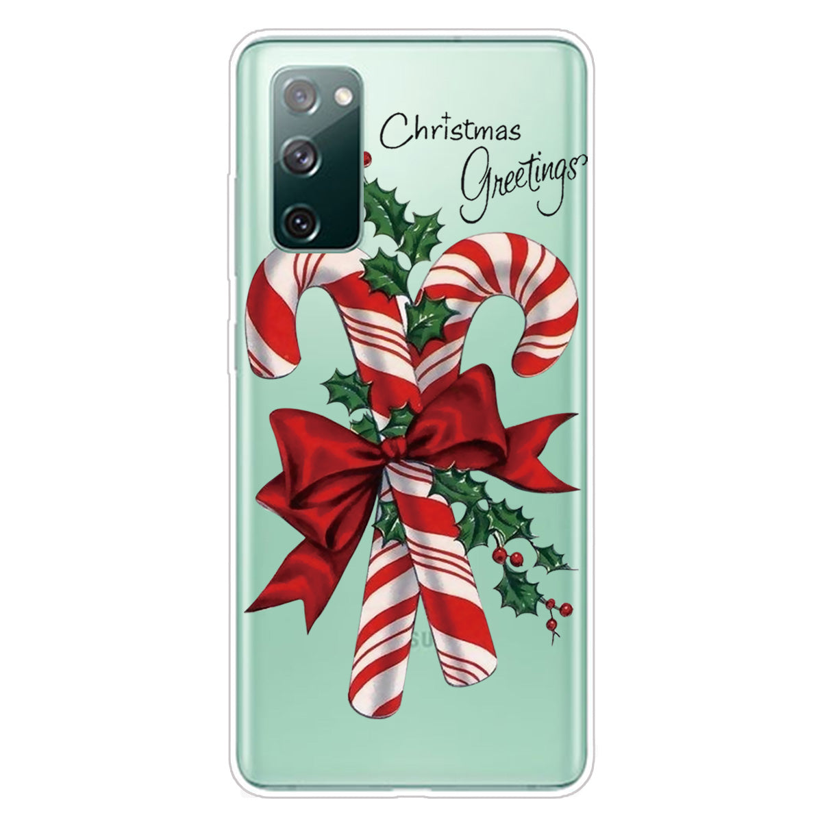 Christmas Series Pattern Printing TPU Phone Case for Samsung Galaxy S20 FE/Fan Edition/S20 FE 5G/Fan Edition 5G - Style S